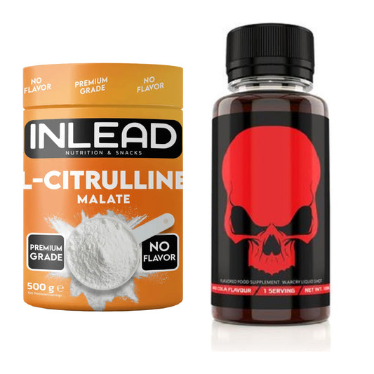 Pump-Set: INLEAD L-Citrullin Malat 2:1 + Genius Nutrition Warcry – alle enthaltenen Artikel