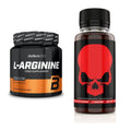 Pump-Set: BioTech L-Arginin + Genius Nutrition Warcry Liquid – alle enthaltenen Artikel