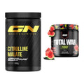 Pump-Set: GN Citrulline Malate + Redcon1 Total War PUMP – alle enthaltenen Artikel