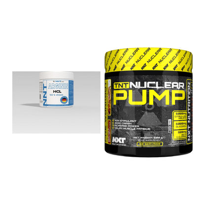 Pump-Set: NNT Arginin + NXT Nutrition TNT Nuclear Pump – alle enthaltenen Artikel