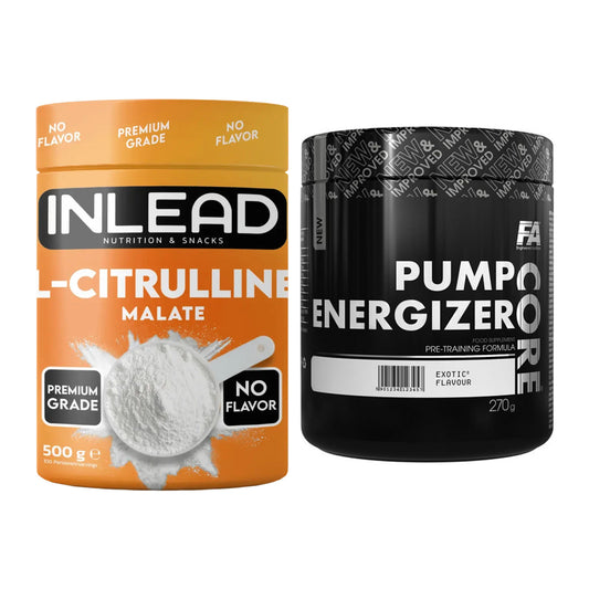 Pump-Set: INLEAD L-Citrullin Malat 2:1 + FA Nutrition Core Pump – alle enthaltenen Artikel
