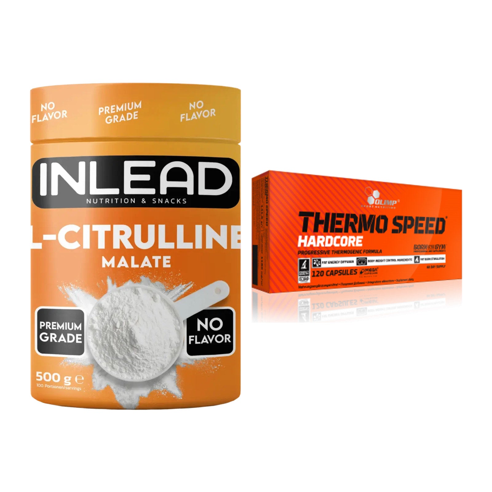 Pump-Set: INLEAD L-Citrullin Malat 2:1 + Olimp Thermo Speed Hardcore – alle enthaltenen Artikel