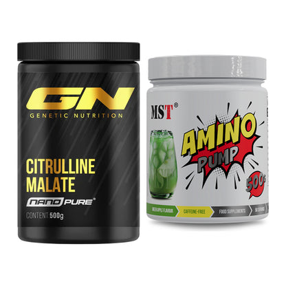 Pump-Set: GN Citrulline Malate + MST Amino Pump (flavoured) – alle enthaltenen Artikel