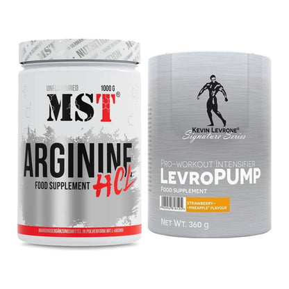 Pump-Set: MST Arginine HCL + Kevin Levrone Levro Pump 360g – alle enthaltenen Artikel