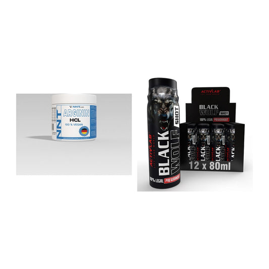 Pump-Set: NNT Arginin + Activlab Black Wolf Preworkout – alle enthaltenen Artikel