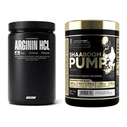 Pump-Set: Big Zone L-Arginin + Kevin Levrone Shaaboom Pump – alle enthaltenen Artikel