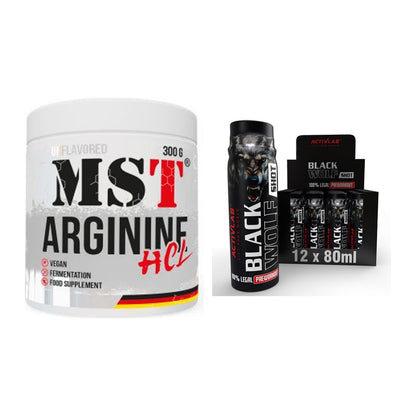 Pump-Set: MST Arginine HCL + Activlab Black Wolf Preworkout – alle enthaltenen Artikel