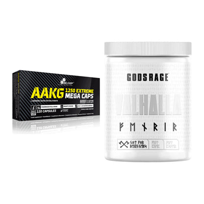Pump-Set: Olimp AAKG Extreme Mega Caps + GODSRAGE Valhalla Fenrir – alle enthaltenen Artikel