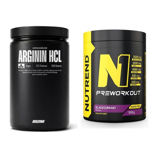 Pump-Set: Big Zone L-Arginin + Nutrend N1 Preworkout – alle enthaltenen Artikel