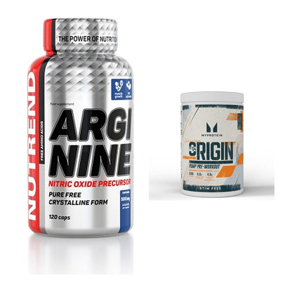 Pump-Set: Nutrend Arginine + MyProtein Origin Pump Pre-Workout – alle enthaltenen Artikel
