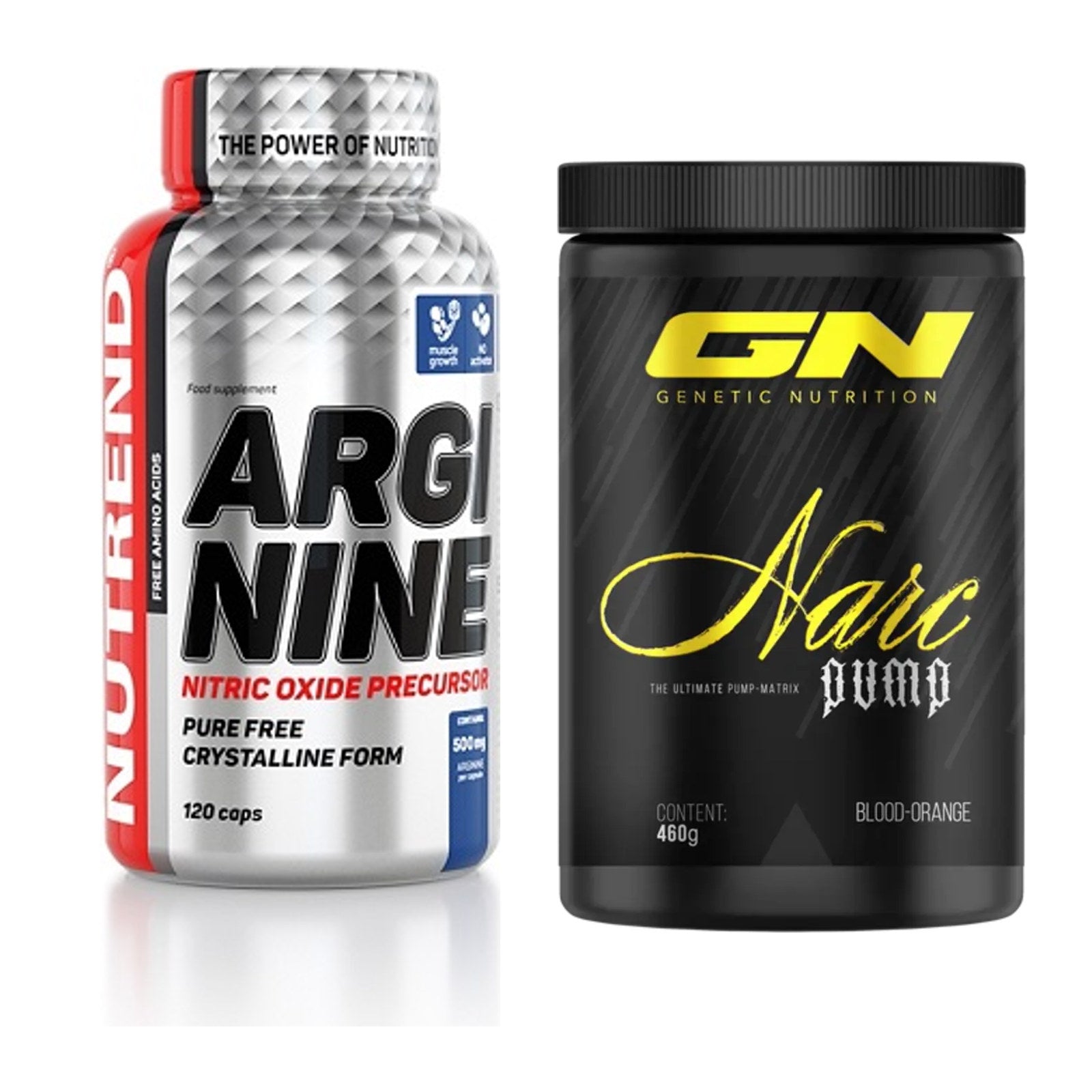 Pump-Set: Nutrend Arginine + GN Narc Pump – alle enthaltenen Artikel