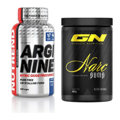 Pump-Set: Nutrend Arginine + GN Narc Pump – alle enthaltenen Artikel
