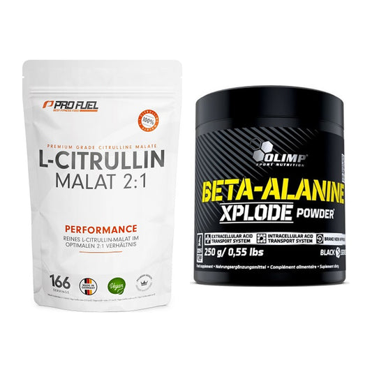 Pump-Set: ProFuel L-Citrullin Malat + Olimp Beta-Alanine Xplode Powder – alle enthaltenen Artikel