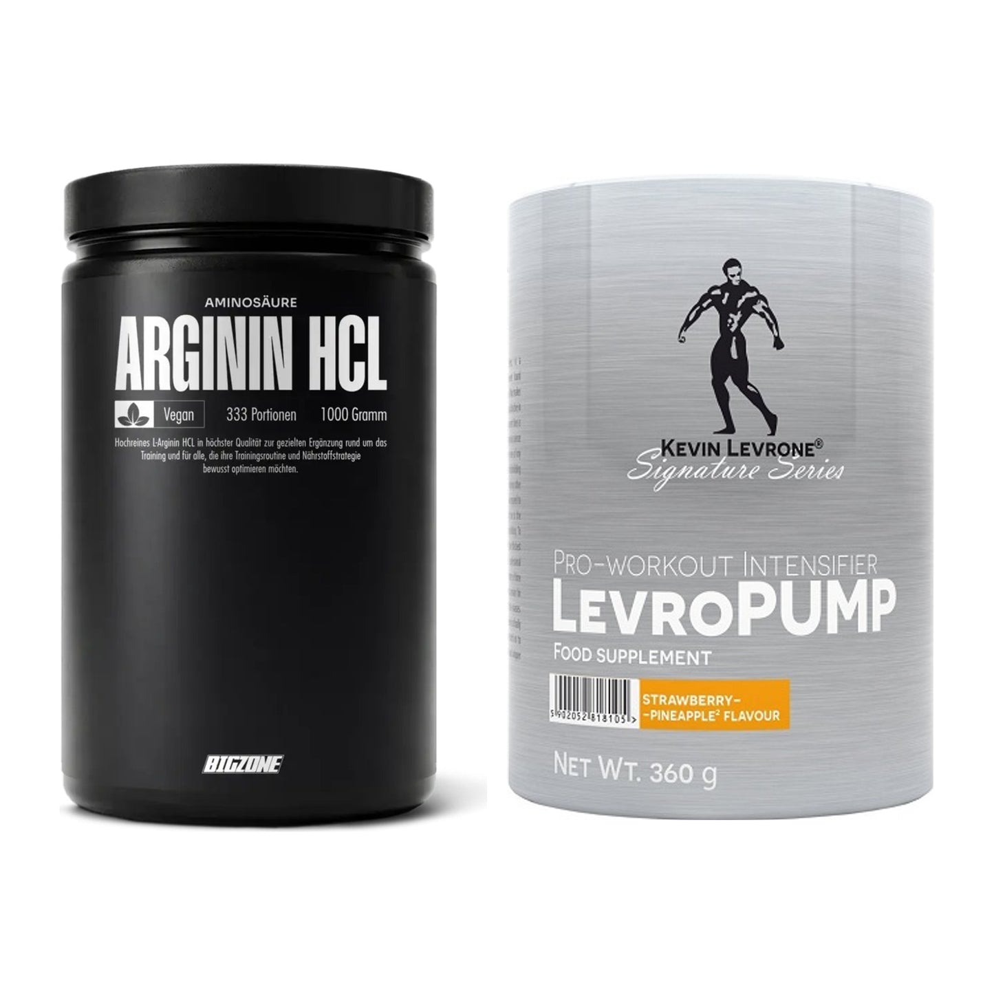 Pump-Set: Big Zone L-Arginin + Kevin Levrone Levro Pump – alle enthaltenen Artikel