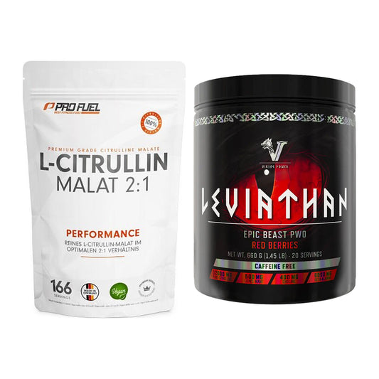 Pump-Set: ProFuel L-Citrullin Malat + Viking Power Leviathan Hardcore – alle enthaltenen Artikel