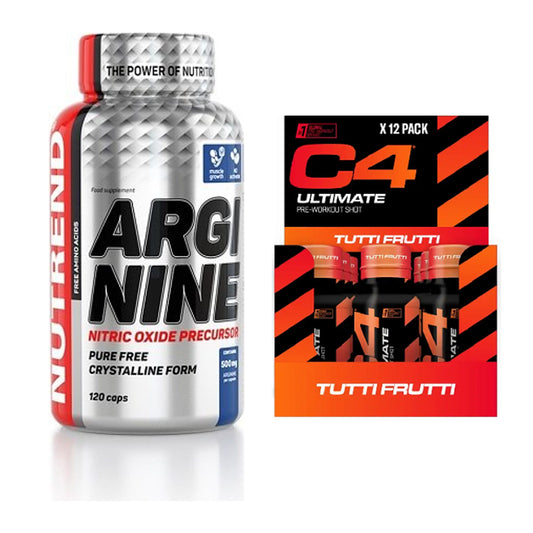 Pump-Set: Nutrend Arginine + Cellucor C4 Ultimate Pre-Workout – alle enthaltenen Artikel