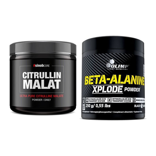 Pump-Set: Sinob Core L-Citrullin Malat + Olimp Beta-Alanine Xplode – alle enthaltenen Artikel