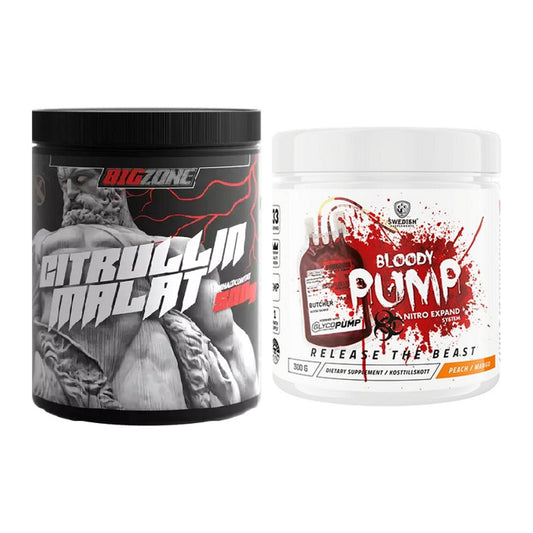 Pump-Set: Big Zone Citrullin Malat + Swedish Supplements Bloody Pump – alle enthaltenen Artikel
