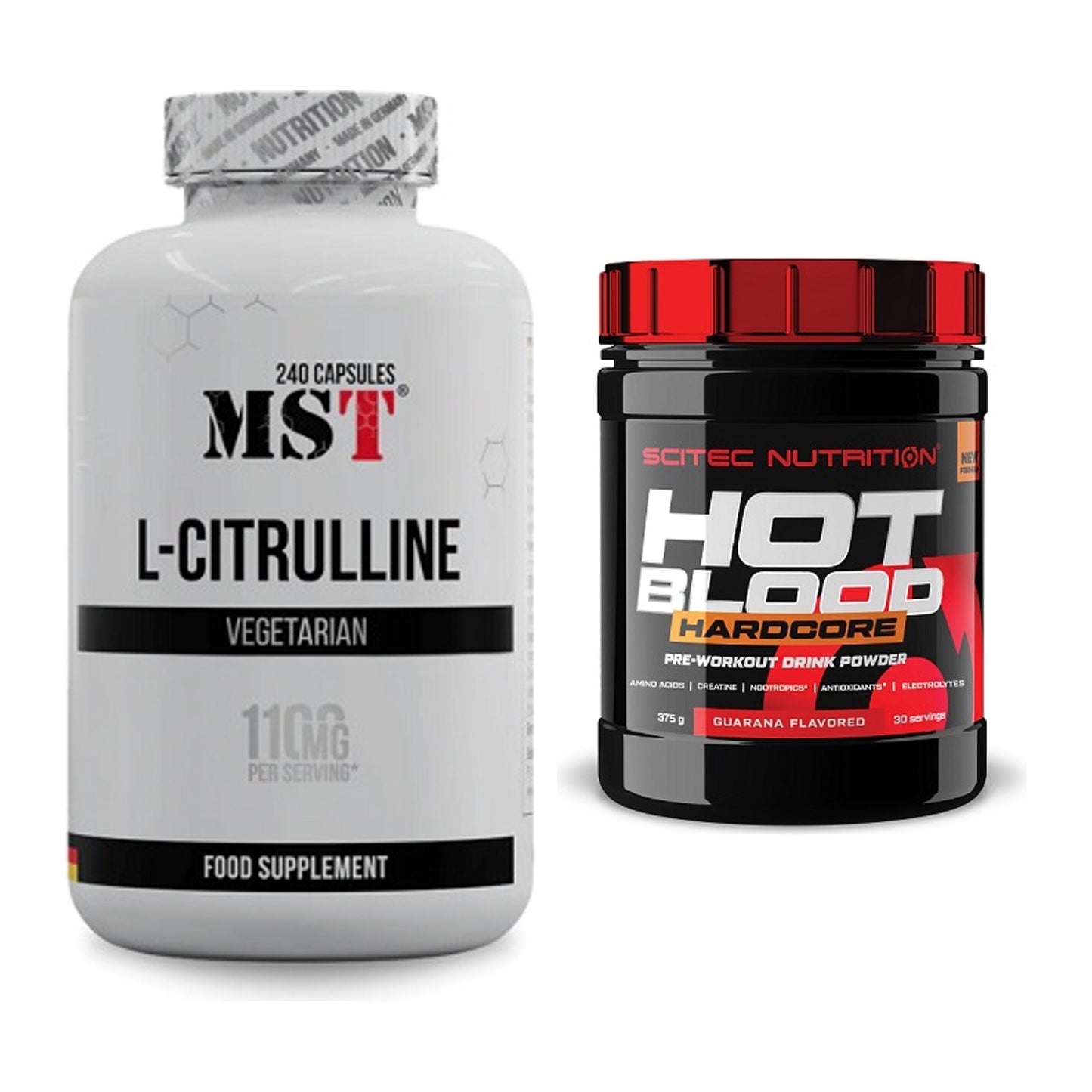 Pump-Set: MST Citrulline + Scitec Hot Blood Hardcore – alle enthaltenen Artikel
