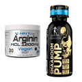 Pump-Set: NNT Arginin HCL 1200 mg + Kevin Levrone Shaaboom Pump Shot – alle enthaltenen Artikel
