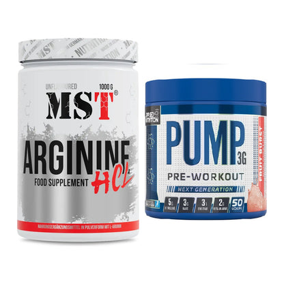 Pump-Set: MST Arginine HCL + Applied Nutrition Pump – alle enthaltenen Artikel