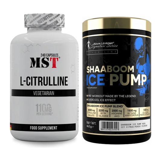 Pump-Set: MST Citrulline + Kevin Levrone Shaaboom Ice Pump – alle enthaltenen Artikel