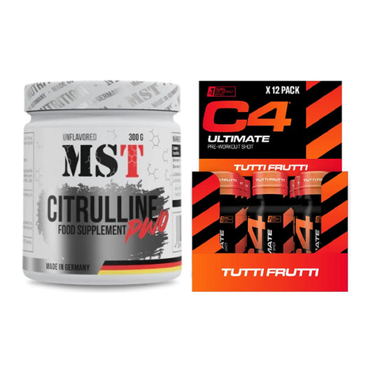 Pump-Set: MST Citrulline Malat 300g + Cellucor C4 Ultimate Pre-Workout – alle enthaltenen Artikel