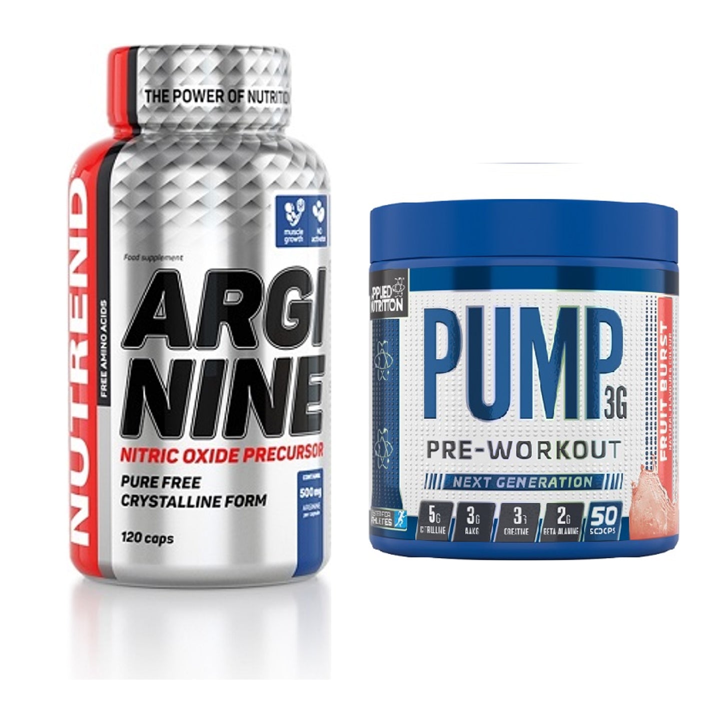 Pump-Set: Nutrend Arginine + Applied Nutrition Pump – alle enthaltenen Artikel