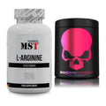 Pump-Set: MST L-Arginine 120 Kaps. + Genius Nutrition Warcry AminoRGY – alle enthaltenen Artikel