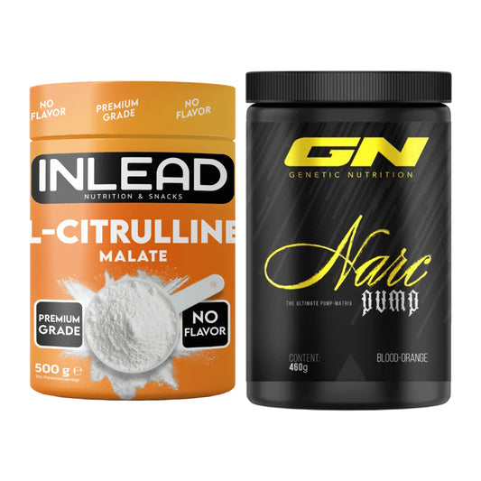 Pump-Set: INLEAD L-Citrullin Malat 2:1 + GN Narc Pump – alle enthaltenen Artikel