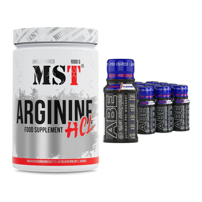Pump-Set: MST Arginine HCL + Applied ABE Pre-Workout SHOTS – alle enthaltenen Artikel