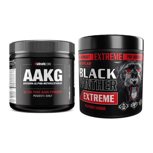 Pump-Set: Sinob Core Arginin AAKG + Activlab Black Panther – alle enthaltenen Artikel