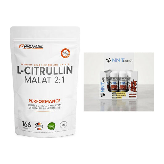 Pump-Set: ProFuel L-Citrullin Malat + NNT Extreme Pump Shot – alle enthaltenen Artikel