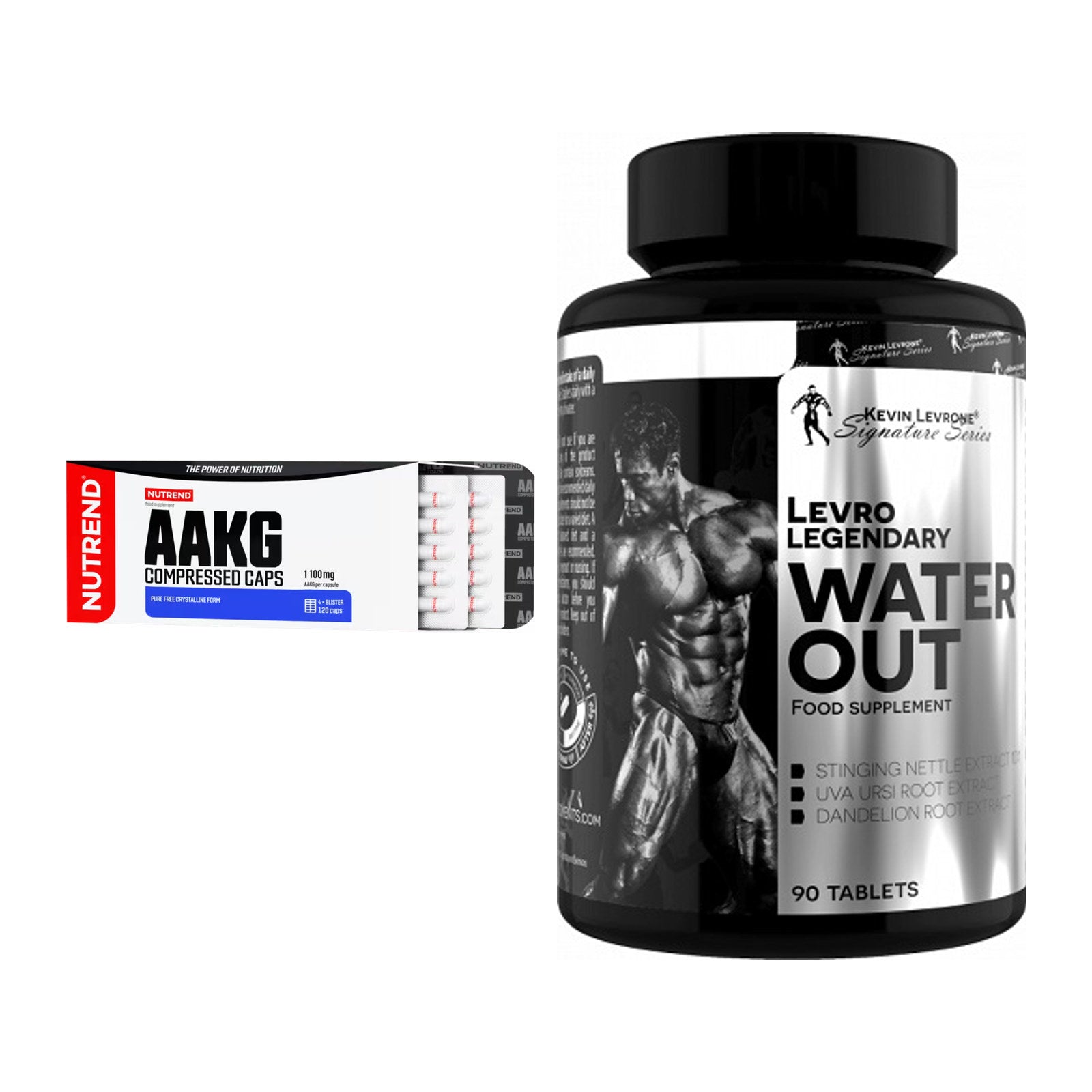 Pump-Set: Nutrend AAKG Compressed + Kevin Levrone LevroLegendary – alle enthaltenen Artikel