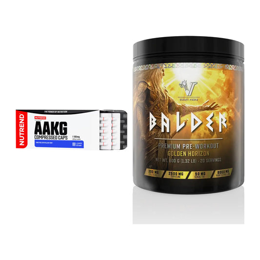 Pump-Set: Nutrend AAKG Compressed Kapseln + Viking Power Balder PWO – alle enthaltenen Artikel