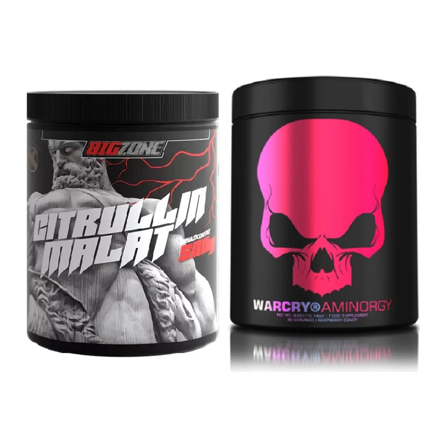 Pump-Set: Big Zone Citrullin Malat + Genius Nutrition Warcry AminoRGY – alle enthaltenen Artikel