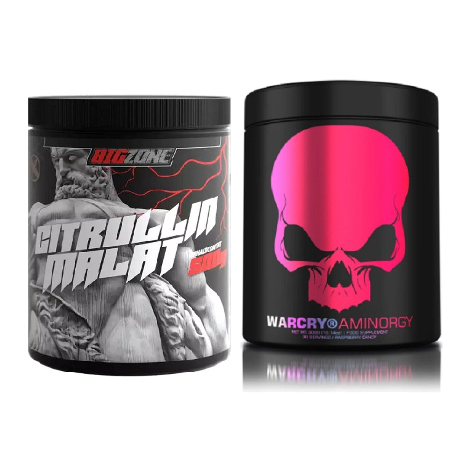 Pump-Set: Big Zone Citrullin Malat + Genius Nutrition Warcry AminoRGY – alle enthaltenen Artikel