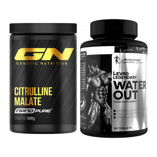 Pump-Set: GN Citrulline Malate + Kevin Levrone LevroLegendary Water – alle enthaltenen Artikel