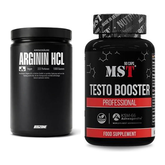 Pump-Set: Big Zone L-Arginin + MST Testo Booster Professional – alle enthaltenen Artikel