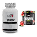 Pump-Set: MST L-Arginine 120 Kaps. + Redcon1 Total War PUMP (Plum – alle enthaltenen Artikel