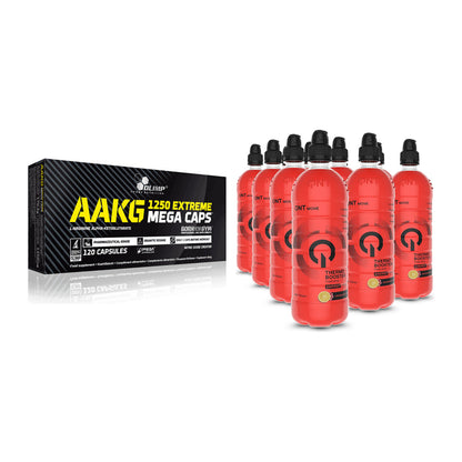 Pump-Set: Olimp AAKG Extreme Mega Caps + QNT Thermo Booster – alle enthaltenen Artikel