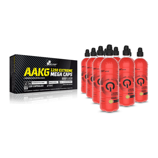 Pump-Set: Olimp AAKG Extreme Mega Caps + QNT Thermo Booster – alle enthaltenen Artikel