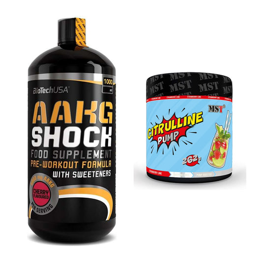 Pump-Set: BioTech AAKG Shock Extreme + MST Citrulline Pump – alle enthaltenen Artikel
