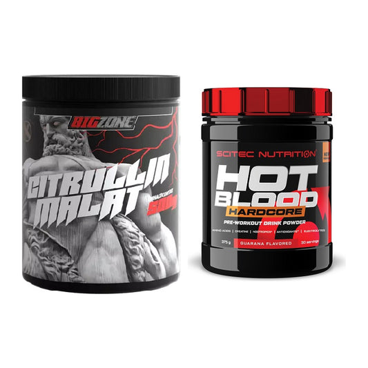Pump-Set: Big Zone Citrullin Malat + Scitec Hot Blood Hardcore – alle enthaltenen Artikel