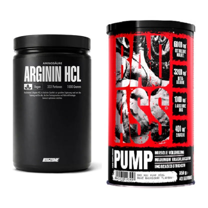 Pump-Set: Big Zone L-Arginin + BAD ASS Pump – alle enthaltenen Artikel