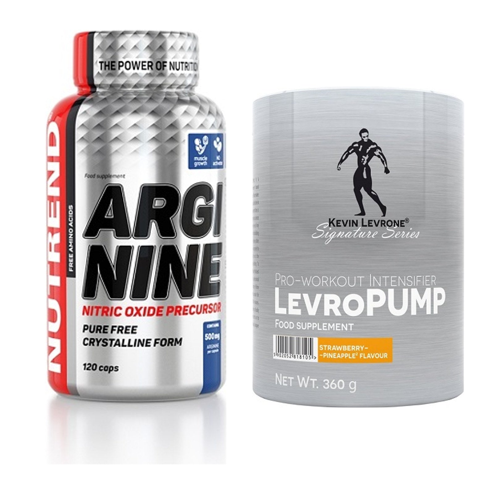 Pump-Set: Nutrend Arginine + Kevin Levrone Levro Pump – alle enthaltenen Artikel