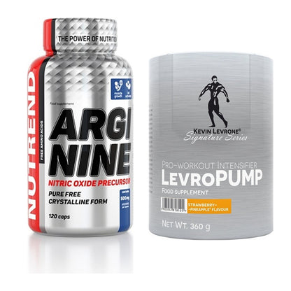 Pump-Set: Nutrend Arginine + Kevin Levrone Levro Pump – alle enthaltenen Artikel