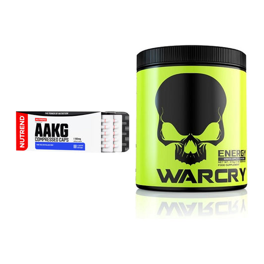 Pump-Set: Nutrend AAKG Compressed + Genius Nutrition Warcry – alle enthaltenen Artikel