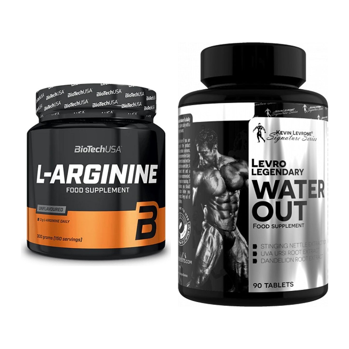 Pump-Set: BioTech L-Arginin + Kevin Levrone LevroLegendary Water – alle enthaltenen Artikel