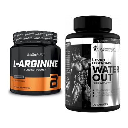 Pump-Set: BioTech L-Arginin + Kevin Levrone LevroLegendary Water – alle enthaltenen Artikel